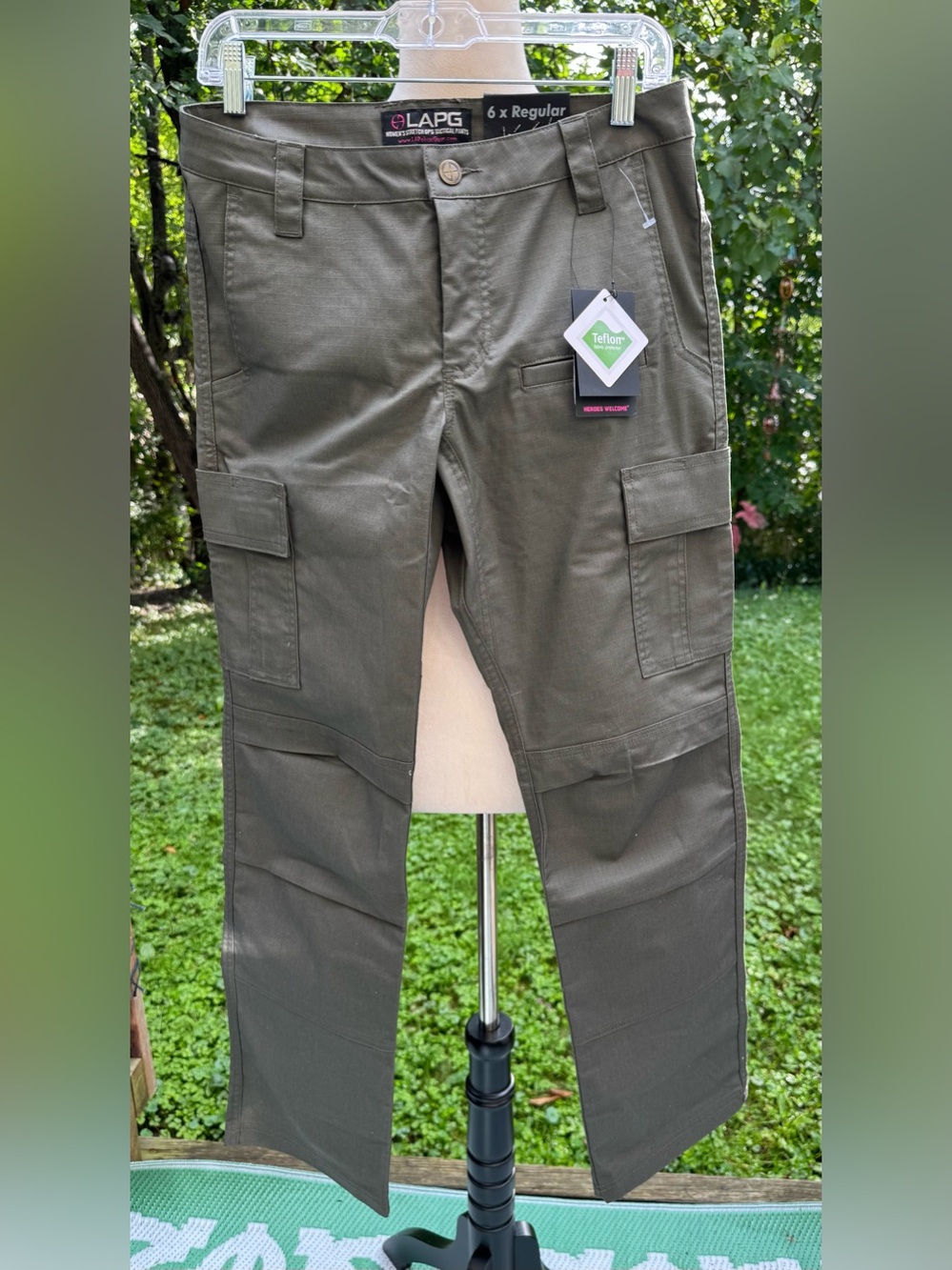 LAPG Women's Stretch OPS Green Tactical Pants Sz 6 Regular NEW WITH TAGS